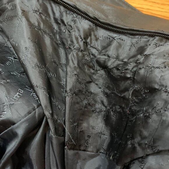 VTG Maxima By Wilsons Black Leather Button-Front Jacket Belted Waist Womens SZ S - Picture 8 of 8